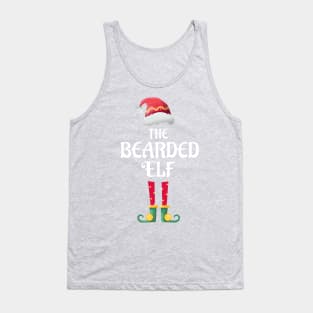 The Bearded Elf Christmas Matching Pajama Family Party Gift Tank Top